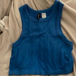 Blue Halter Crop top